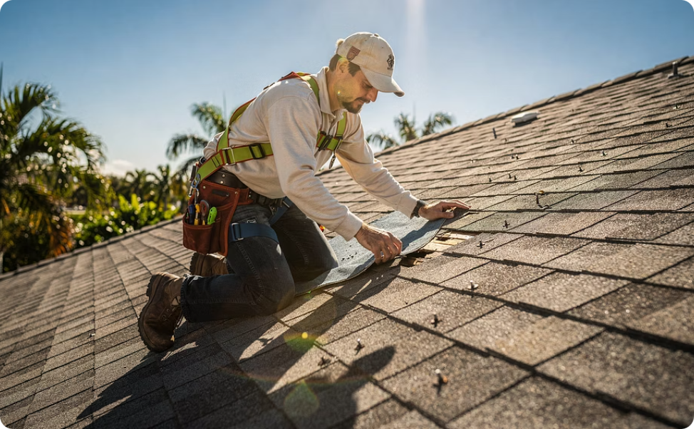 Specialty contractor reviewing plans